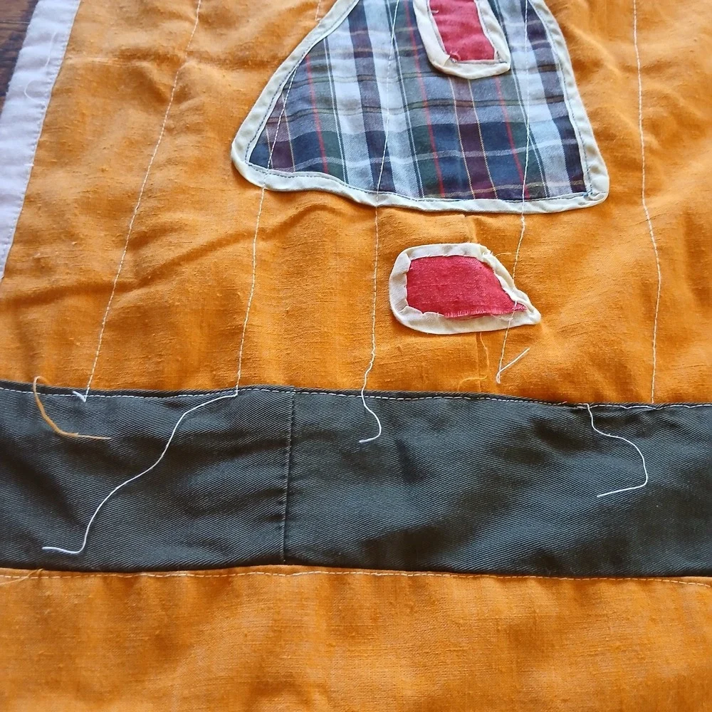 Vtg Sunbonnet Sue Dutch Bonnet Girls Quilt 92x77